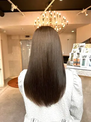 ロング カラー 韓国/レイヤー/ 透明感🩶ひかる🩶のヘアスタイル