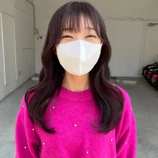 ミディアム カラー 高橋 みく/ minim 暖色のヘアスタイル