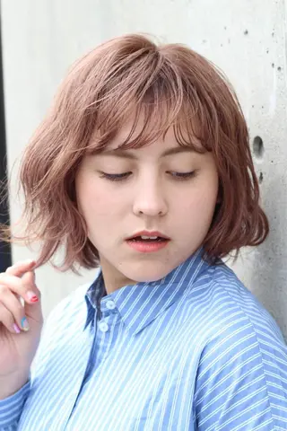 ミディアム パーマ 【髪質改善】Cyan 中村ちゅんみのヘアスタイル