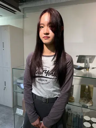 ロング カラー sakura🌸 レイヤー/韓国ヘアのヘアスタイル