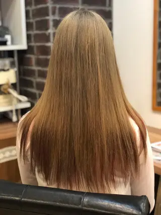 ロング カラー 美髪矯正 🌈髪質改善 山下のヘアスタイル