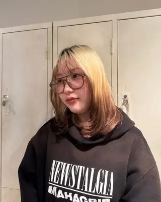 ミディアム 透明感カラー/似合 わせカットみく🩶のヘアスタイル