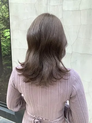 ミディアム カラー ヘアアレンジ yuka .のヘアスタイル