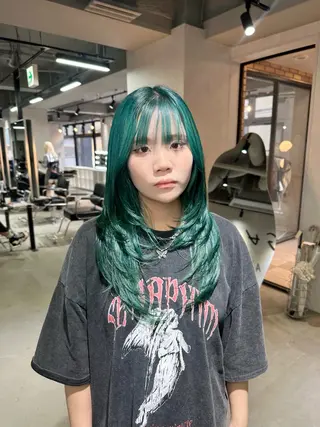 ロング 艶髪カラー/レイヤ ー支持No.1renのヘアスタイル