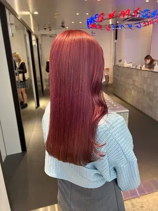 セミロング カラー ヘアアレンジ 暖色💖ツヤ髪💖 masae🌼のヘアスタイル