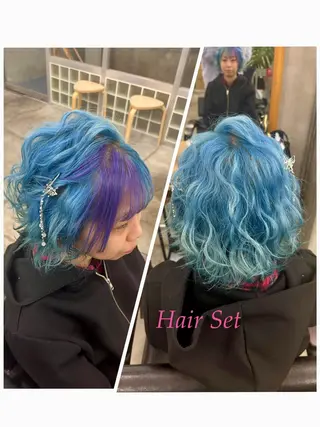 ヘアアレンジ ✨ブリーチなし透明感 ✨カラー💍Yuriのヘアスタイル