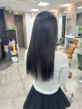 ロング 縮毛矯正✖髪質改善 仁木伸明のヘアスタイル