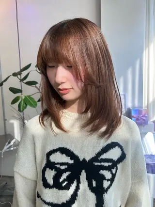 ミディアム 🐩🎶ルリ/ ハイトーン🍓🪩のヘアスタイル