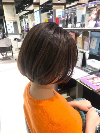 ショート カラー パーマ ヘアアレンジ 【似合うが見つかる】 Hanaのヘアスタイル