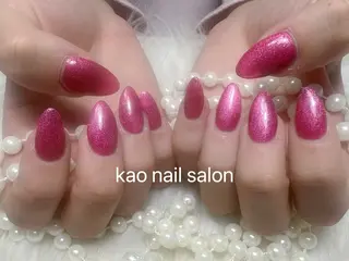 ネイル kao nail マグネット/長さだしのネイルデザイン