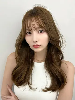 ロング レイヤーカット顔周り /アレンジ伊藤彪真のヘアスタイル