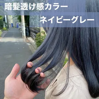 ミディアム カラー ブリーチなし✨艶髪 カラー𓃲YAGIのヘアスタイル