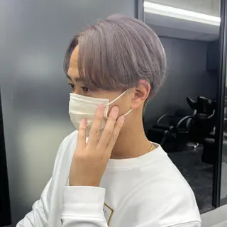 ショート カラー メンズ シールエクステ特化 ハイトーン、NANAのヘアスタイル