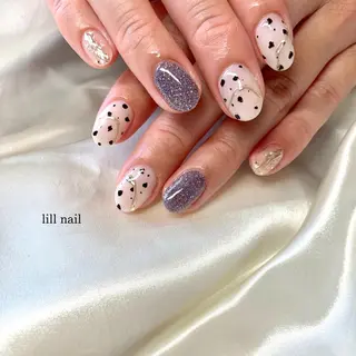 ミディアム pllia beautyのネイルデザイン