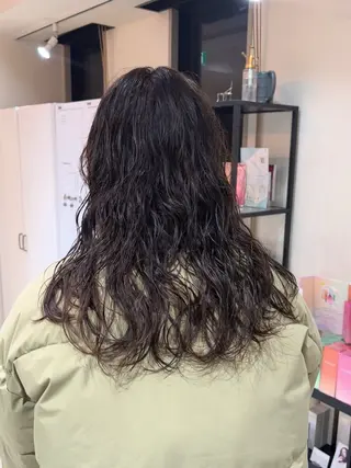 ロング パーマ AHNKISM所属・トレンド🌷 ボブ　パーマ🩰のヘアスタイル