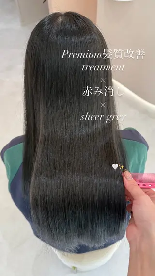 ロング カラー 🫧赤み消しカラー nanami🫧のヘアスタイル