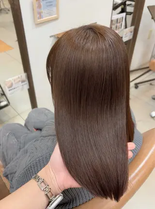 ミディアム カラー 頭皮×髪質改善 透明感カラー💎中村のヘアスタイル