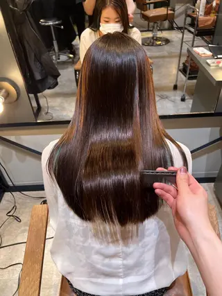 ロング カラー 髪質改善ストレート Kantaのヘアスタイル