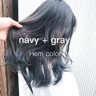 セミロング カラー ヘアアレンジ TONE所属・透明感カラー/ 韓国ヘア/縮毛矯正のヘアスタイル