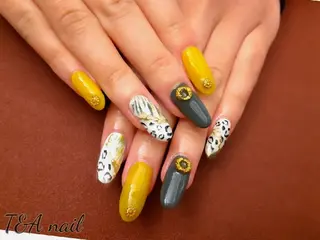 ロング ネイル T&A nailのネイルデザイン