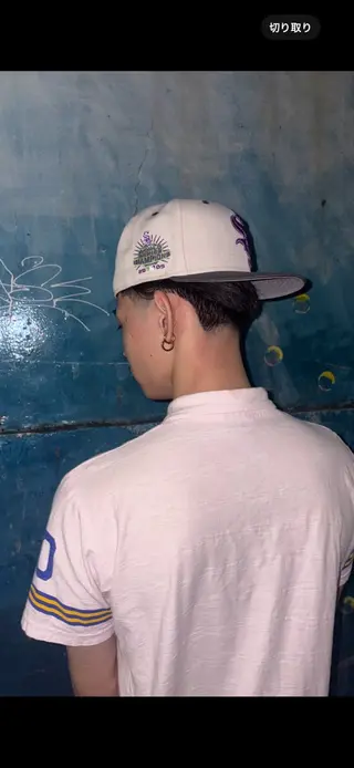 ミディアム 滝本 承太朗のヘアスタイル