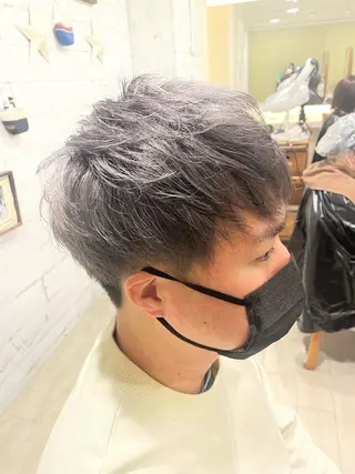 ショート カラー メンズ すげさやか ✨メンズカットパーマのヘアスタイル