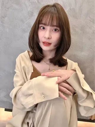 ミディアム 大宮／韓国スタイル /中澤美友のヘアスタイル