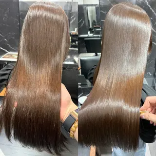 ロング 大西 魁知のヘアスタイル