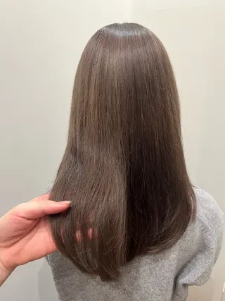セミロング 暖色カラー/似合わせ カット/名古屋/辻のヘアスタイル