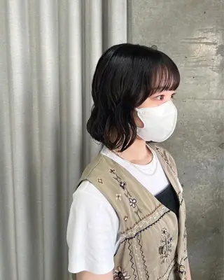 パーマ ボブパーマコテ巻き風 パーマNo1深江秀平のヘアスタイル