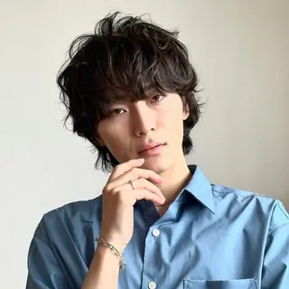 ショート メンズ ハイトーン/パーマ/ メンズ / 櫻本🌐のヘアスタイル