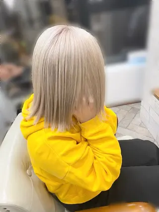 セミロング カラー 店長 奈須 雄紀のヘアスタイル