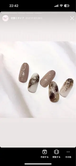 ネイル She Nail studio原宿店所属・akari原宿 プライベートサロンのネイルデザイン