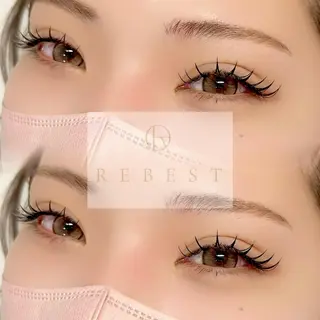 マツエク・マツパ ＲＥＢＥＳＴ ｅｙｅｌａｓｈのマツエク・マツパデザイン