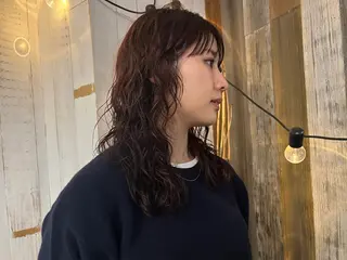 ミディアム パーマ uchiyama kenのヘアスタイル