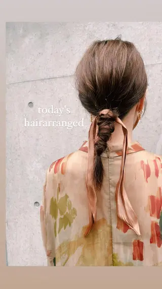 ヘアアレンジ レイヤー/ブリーチ ♥️【木坂 桃歌】のヘアスタイル