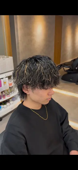 カラー パーマ メンズ 【札幌メンズ特化】 つばさ🔥のヘアスタイル