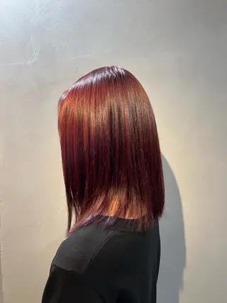 ミディアム カラー 神戸ボブ✂️ ioe三宮/田 伸佳のヘアスタイル