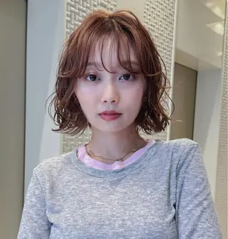 ショート パーマ 内山 湧勝/ メンズ/暖色カラーのヘアスタイル