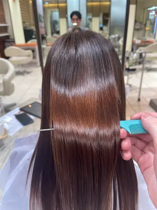 ロング カラー カネヒラ リョウスケのヘアスタイル