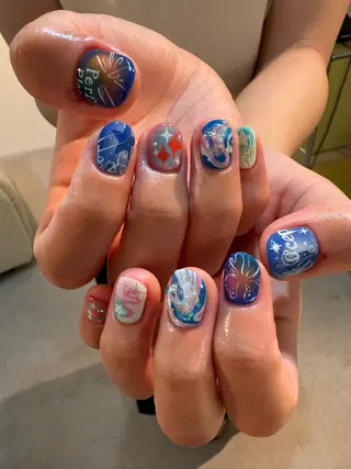 ネイル AOI✩⡱ y2kネイルのネイルデザイン