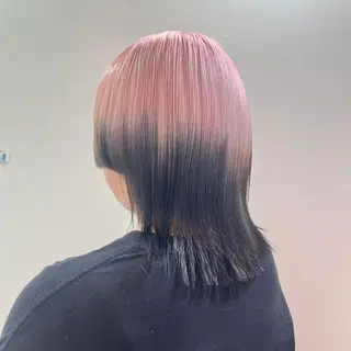 ショート カラー パーマ ヘアアレンジ メンズ キッズ ネイル マツエク・マツパ アイブロウ 🧨ブリーチー×ボブ レイヤー💎じゅえるのヘアスタイル