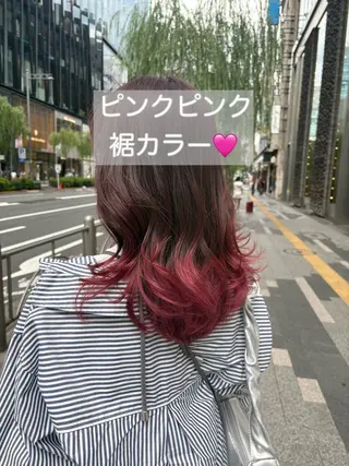 ミディアム カラー 韓国っぽ透け感カラー マンツーマン🫧なおのヘアスタイル