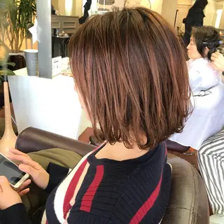 ミディアム カラー ヨシダ トオルのヘアスタイル