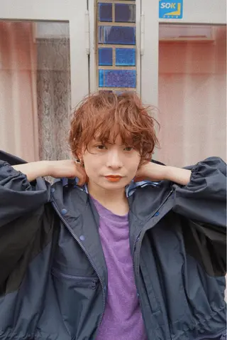 ショート パーマ ヘアアレンジ stand所属・ニュアンスヘア🌔 nanakoのヘアスタイル