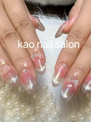 ネイル kao nail マグネット/長さだしのネイルデザイン