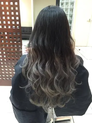 セミロング カラー パーマ ヘアアレンジ モテ髪透明感❤️ デイズヘアカラーのヘアスタイル