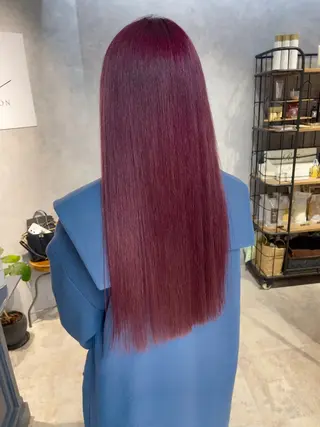 ロング カラー オフホワイトアンドなんば所属・福西 洋斗のヘアスタイル