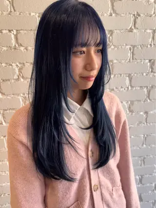 ロング カラー 💫レイヤーカット 💫ブリーチ💫サキのヘアスタイル