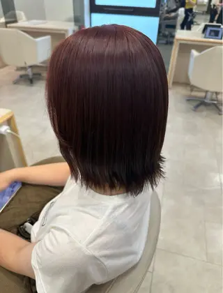 ミディアム カラー お悩み改善 黄金比みくのヘアスタイル